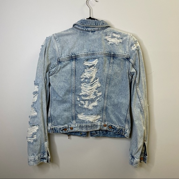 Distressed Denim Jacket - Picture 6 of 7